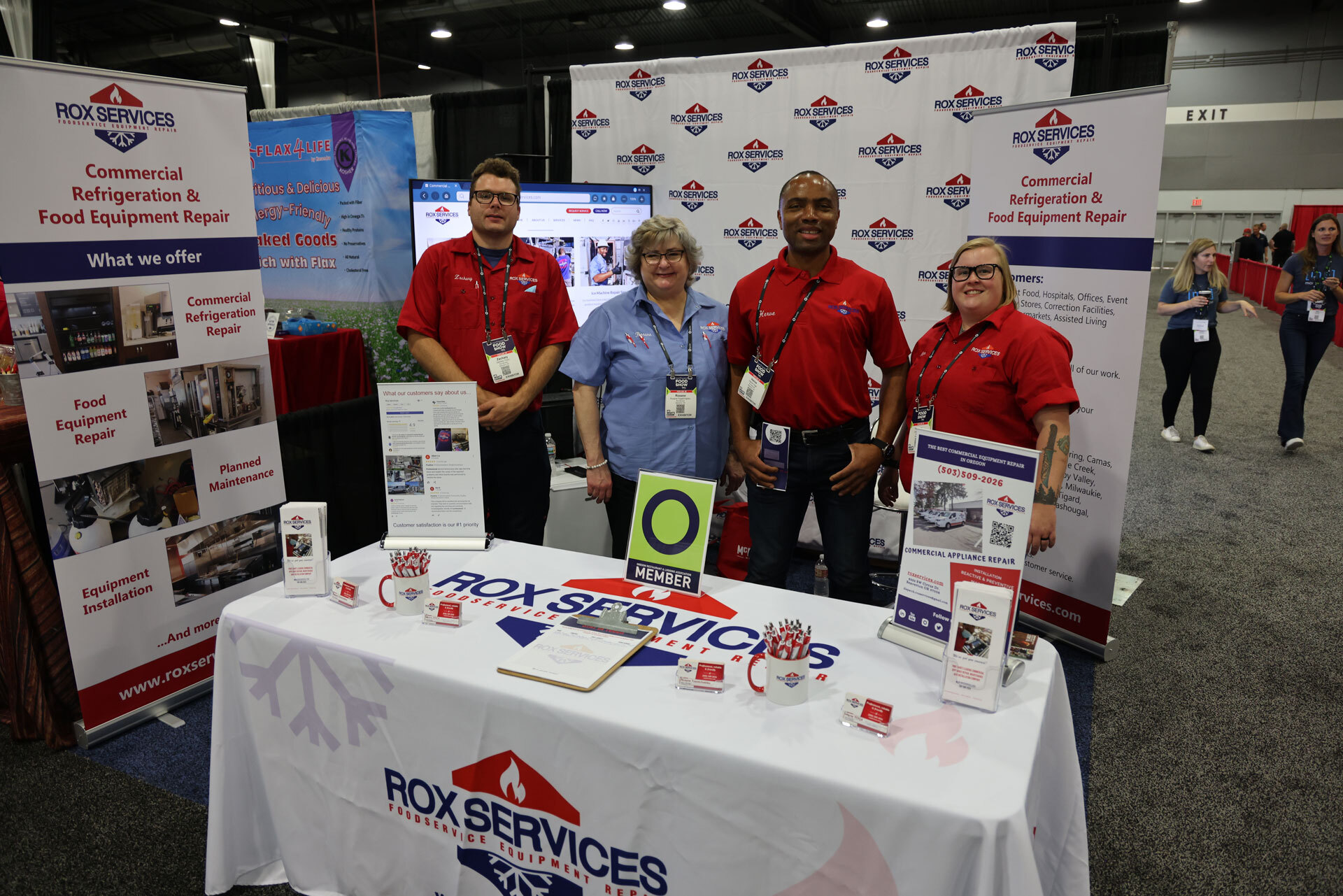 Rox Services at the NW Food Show in 2021