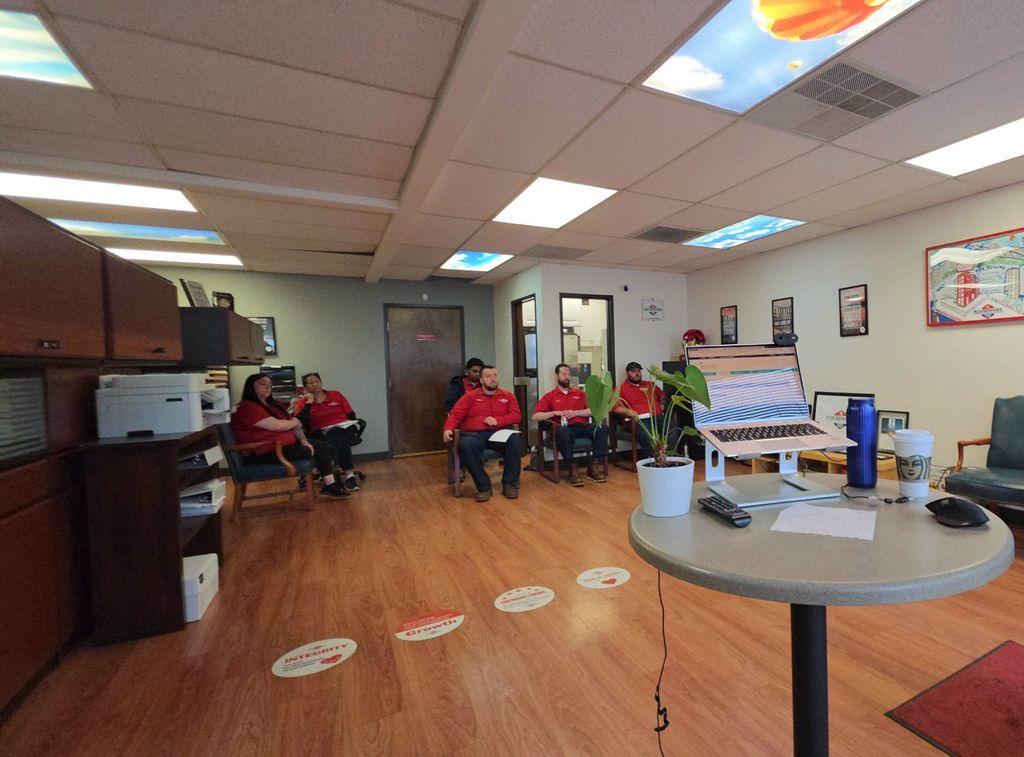 Rox Services team training in the Beaverton office